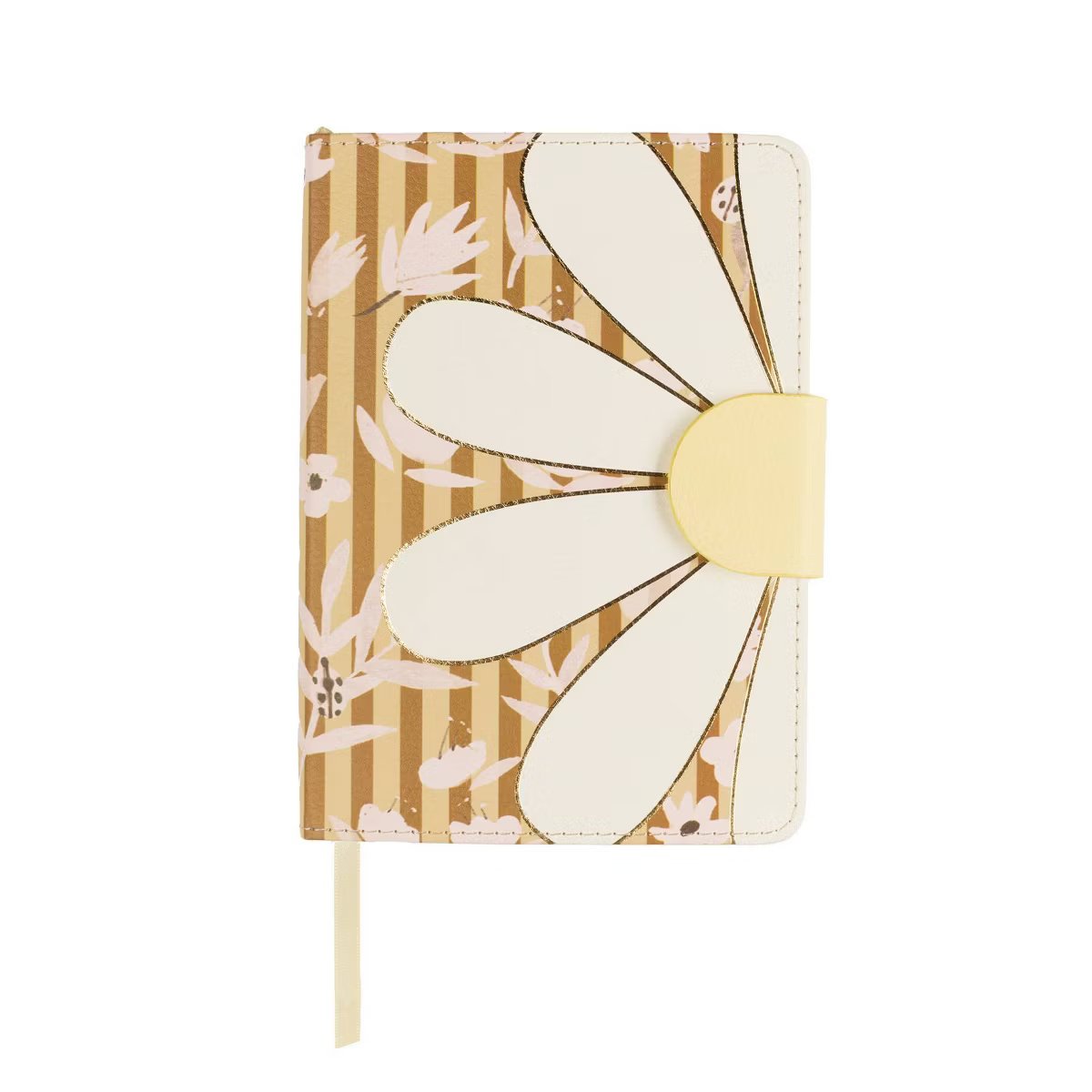 Floral Journal with Magnetic Closure – Faux Leather