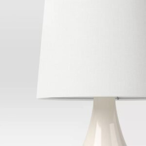 21.75"x11.5" Montreal Wren Assembled Table Lamp White - Image 3