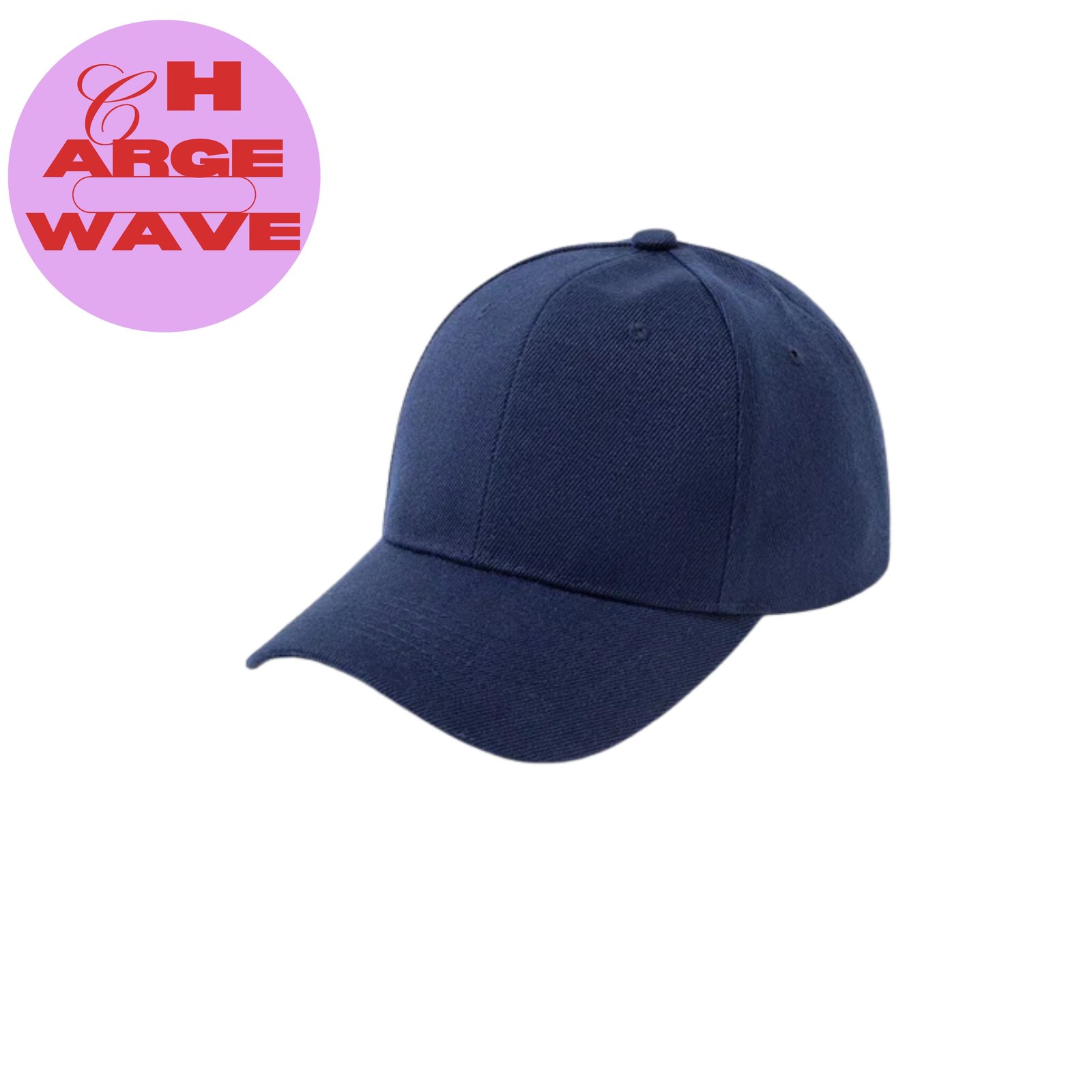 ChargeWave Basic Navy Blue Cap – Adult Unisex, Stylish & Versatile Everyday Headwear (USA) - Image 3